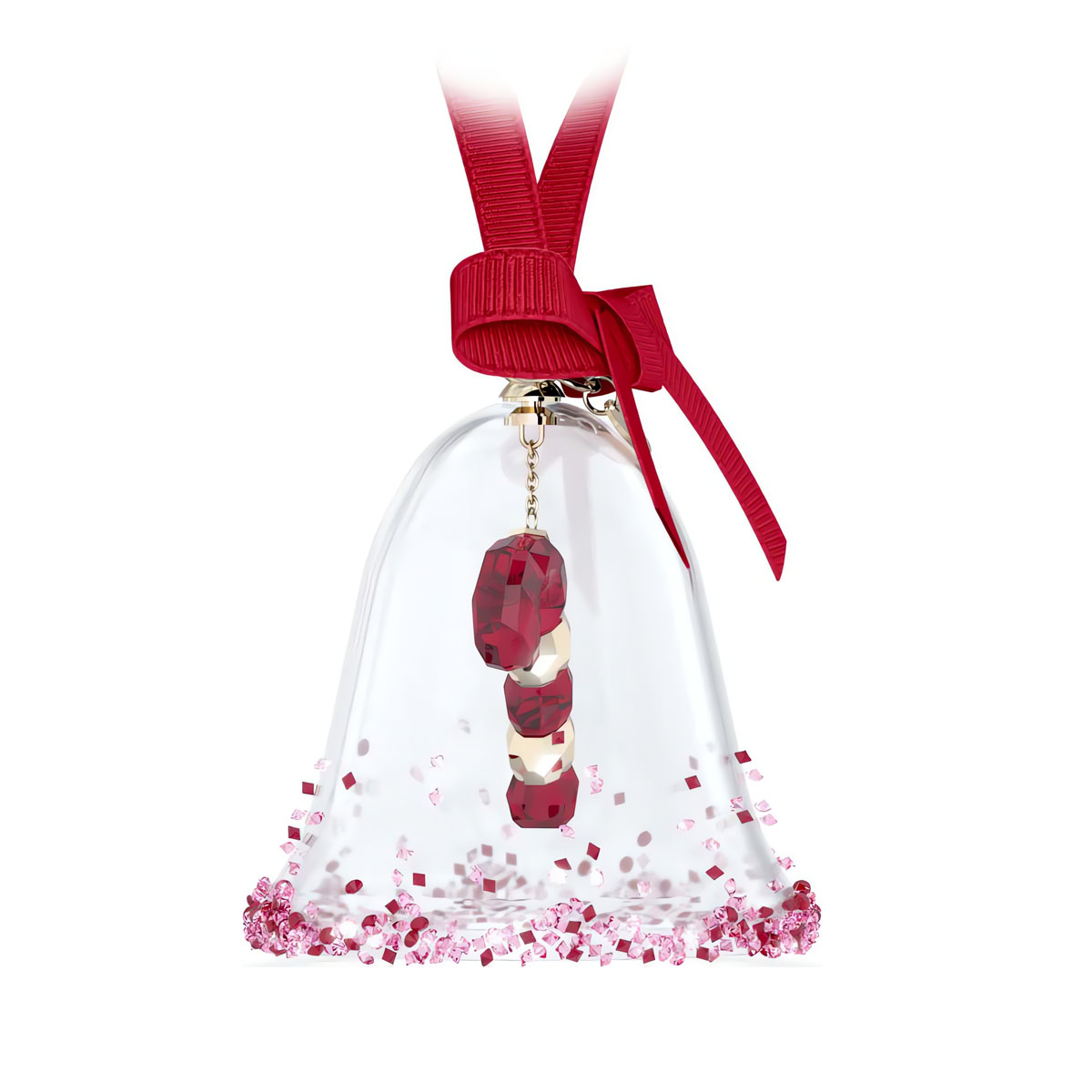 Swarovski 2024 Holiday Cheers Dulcis Bell Ornament, Red